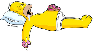 homer-sleeping-in-underwear-with-donuts